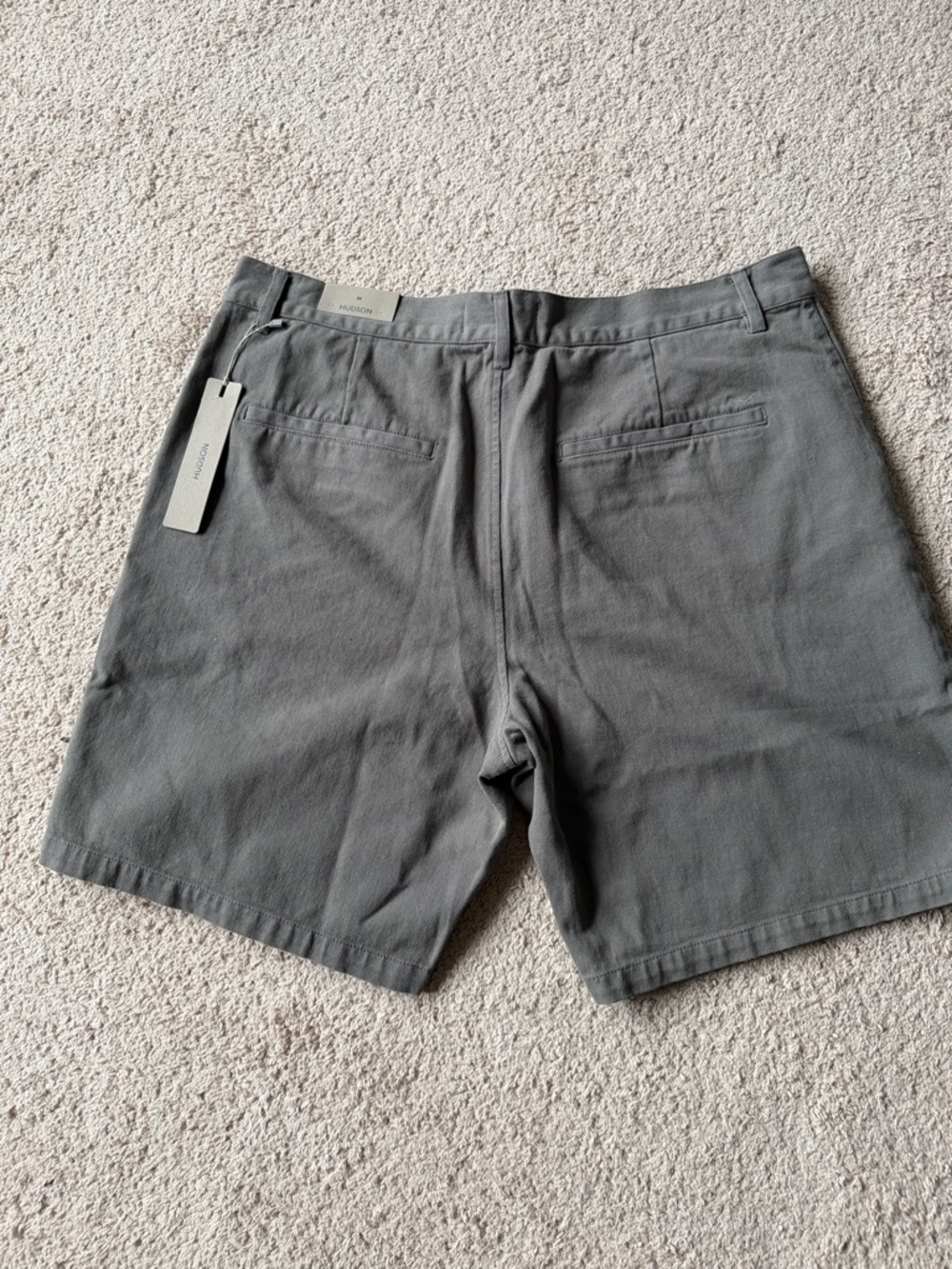 Hudson Jeans Men’s Olive Green Flat Front Shorts - Picture 2 of 2